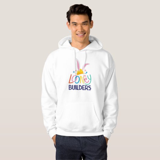 BUGS BUNNY BUILDER™| Logo met hard Pet gestapeld Hoodie (Voorkant volledig)