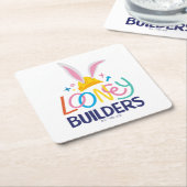 BUGS BUNNY BUILDER™| Logo met hard Pet gestapeld Kartonnen Onderzetters (Schuin)