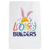 BUGS BUNNY BUILDER™| Logo met hard Pet gestapeld Medium Cadeauzakje (Achterkant)