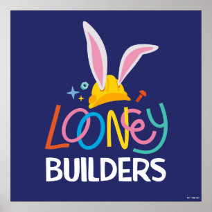 BUGS BUNNY BUILDER™  Logo met hard Pet gestapeld Poster