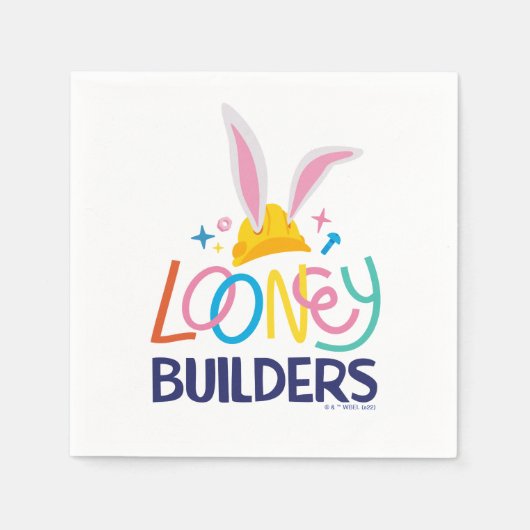 BUGS BUNNY BUILDER™| Logo met hard Pet gestapeld Servet (Voorkant)