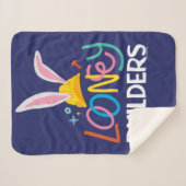 BUGS BUNNY BUILDER™| Logo met hard Pet gestapeld Sherpa Deken (Voorkant (horizontaal))