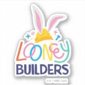 BUGS BUNNY BUILDER™| Logo met hard Pet gestapeld Sticker (Voorkant)