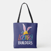 BUGS BUNNY BUILDER™| Logo met hard Pet gestapeld Tote Bag (Achterkant)