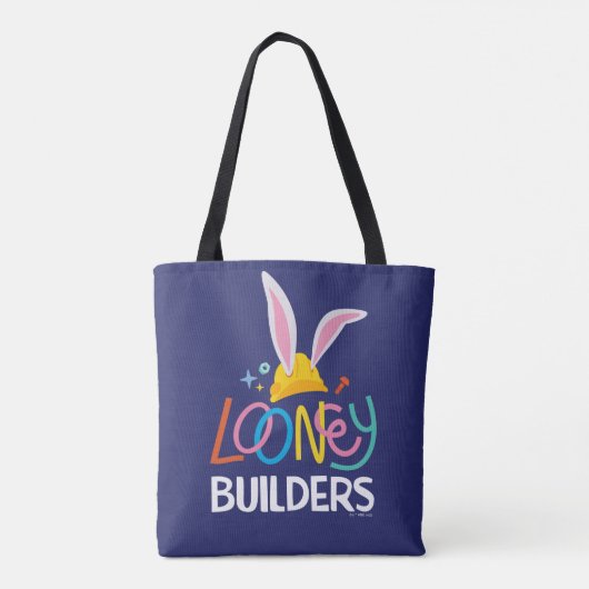 BUGS BUNNY BUILDER™| Logo met hard Pet gestapeld Tote Bag (Achterkant)