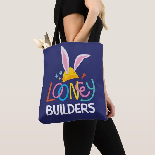 BUGS BUNNY BUILDER™| Logo met hard Pet gestapeld Tote Bag (Dichtbij)