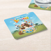 BUGS BUNNY BUILDER™| Looney Builders Ice Cream Kartonnen Onderzetters (Schuin)