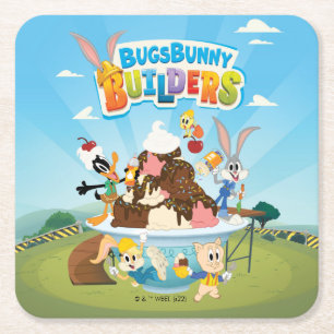BUGS BUNNY BUILDER™  Looney Builders Ice Cream Kartonnen Onderzetters