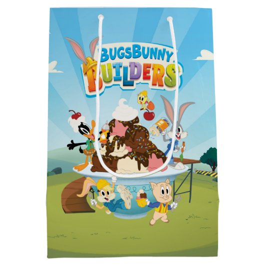 BUGS BUNNY BUILDER™| Looney Builders Ice Cream Medium Cadeauzakje (Achterkant)