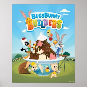 BUGS BUNNY BUILDER™  Looney Builders Ice Cream Poster