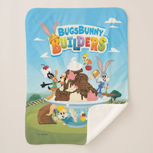 BUGS BUNNY BUILDER™| Looney Builders Ice Cream Sherpa Deken (Voorkant)