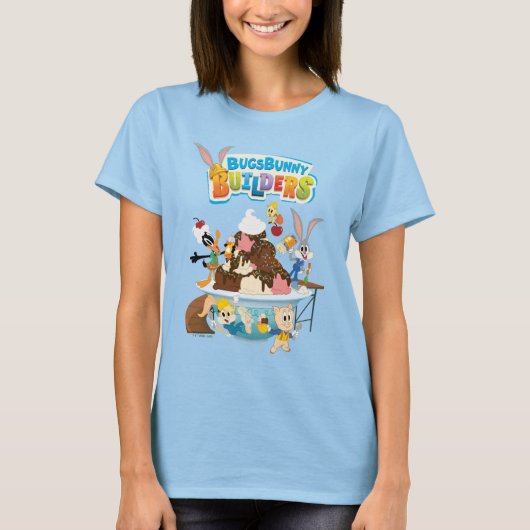BUGS BUNNY BUILDER™| Looney Builders Ice Cream T-shirt (Voorkant)