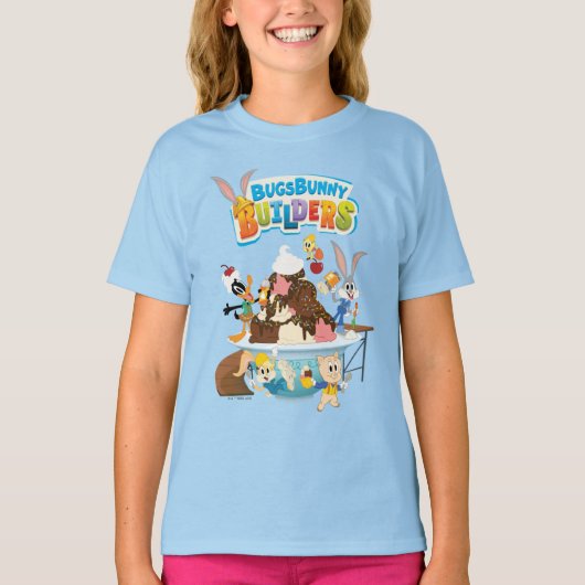 BUGS BUNNY BUILDER™| Looney Builders Ice Cream T-shirt (Voorkant)