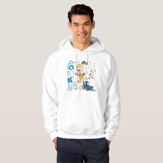 BUGS BUNNY BUILDER™| Porky Pig Work Tools Hoodie (Voorkant volledig)