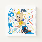 BUGS BUNNY BUILDER™| Porky Pig Work Tools Notitieboek (Achterkant)