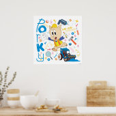 BUGS BUNNY BUILDER™| Porky Pig Work Tools Poster (Keuken)