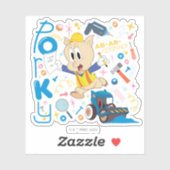 BUGS BUNNY BUILDER™| Porky Pig Work Tools Sticker (Vel)