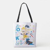 BUGS BUNNY BUILDER™| Porky Pig Work Tools Tote Bag (Achterkant)