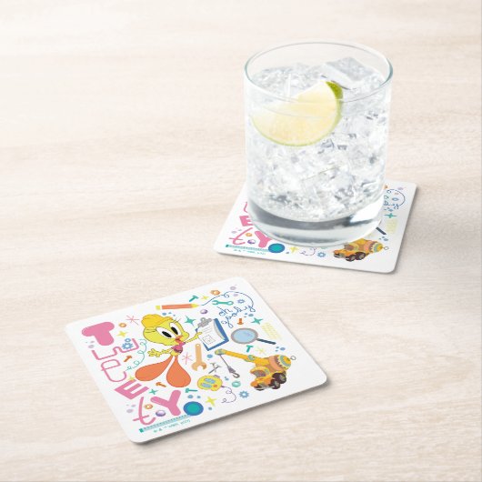 BUGS BUNNY BUILDER™| TWEETY™-werkmiddelen Kartonnen Onderzetters (Insitu)