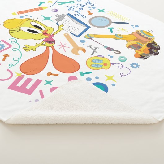 BUGS BUNNY BUILDER™| TWEETY™-werkmiddelen Sherpa Deken (3/4)