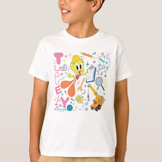 BUGS BUNNY BUILDER™| TWEETY™-werkmiddelen T-shirt (Voorkant)
