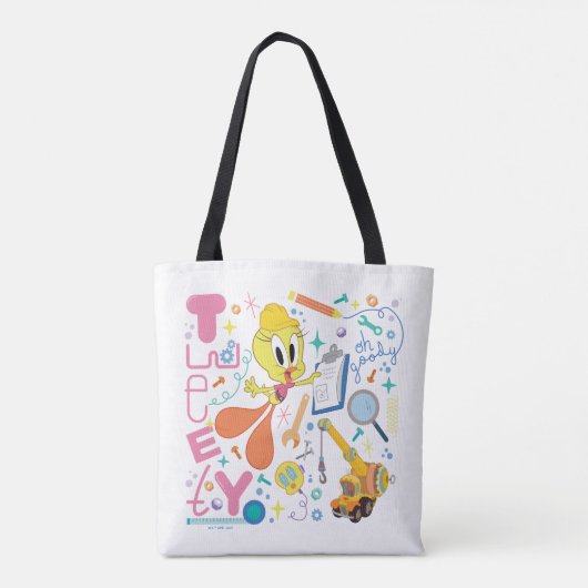 BUGS BUNNY BUILDER™| TWEETY™-werkmiddelen Tote Bag (Achterkant)
