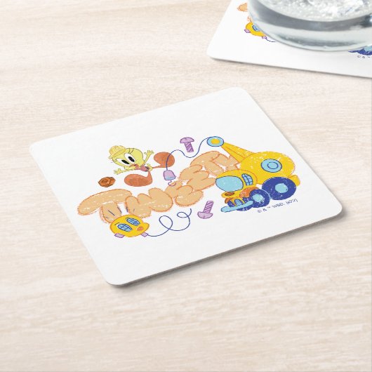 BUGS BUNNY BUILDERS™| 2000-Schets Kartonnen Onderzetters (Schuin)