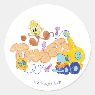 BUGS BUNNY BUILDERS™| 2000-Schets Ronde Sticker