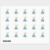 BUGS BUNNY BUILDERS™| BUGS BUNNY™ Karakterontwerp Ronde Sticker (Vel)