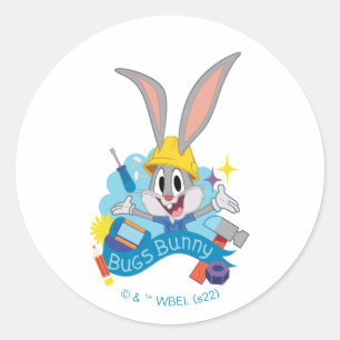 BUGS BUNNY BUILDERS™  BUGS BUNNY™ Karakterontwerp Ronde Sticker