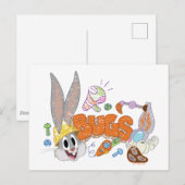 BUGS BUNNY BUILDERS™| BUGS BUNNY™-kettingkunst Briefkaart (Voorkant / Achterkant)