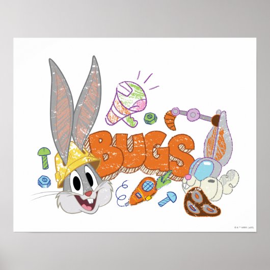 BUGS BUNNY BUILDERS™| BUGS BUNNY™-kettingkunst Poster (Voorkant)