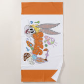 BUGS BUNNY BUILDERS™| BUGS BUNNY™-kettingkunst Strandlaken (Voorkant)