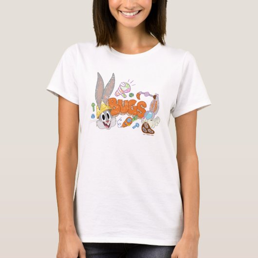 BUGS BUNNY BUILDERS™| BUGS BUNNY™-kettingkunst T-shirt (Voorkant)