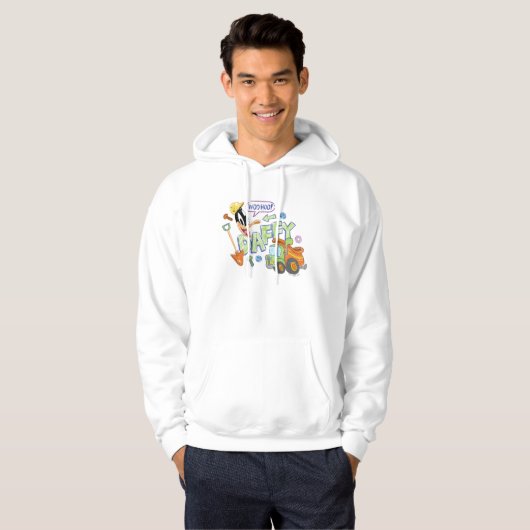 BUGS BUNNY BUILDERS™| DAFFY DUCK™-schets Hoodie (Voorkant volledig)
