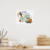 BUGS BUNNY BUILDERS™| DAFFY DUCK™ Schets Kunst Poster (Keuken)