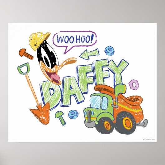 BUGS BUNNY BUILDERS™| DAFFY DUCK™-schets Poster (Voorkant)