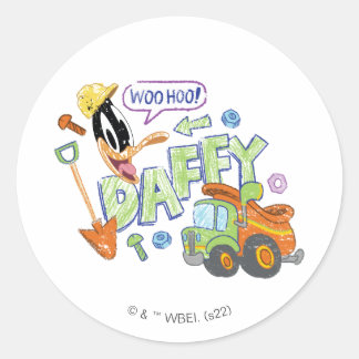 BUGS BUNNY BUILDERS™| DAFFY DUCK™-schets Ronde Sticker