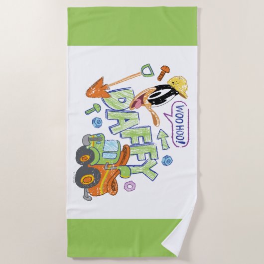 BUGS BUNNY BUILDERS™| DAFFY DUCK™-schets Strandlaken (Voorkant)