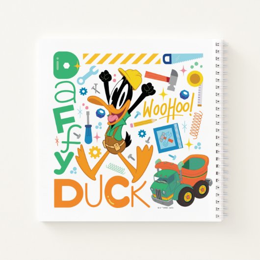 BUGS BUNNY BUILDERS™| DAFFY DUCK™ Werk Gereedschap Notitieboek (Achterkant)