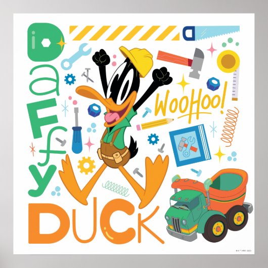 BUGS BUNNY BUILDERS™| DAFFY DUCK™ Werk Gereedschap Poster (Voorkant)