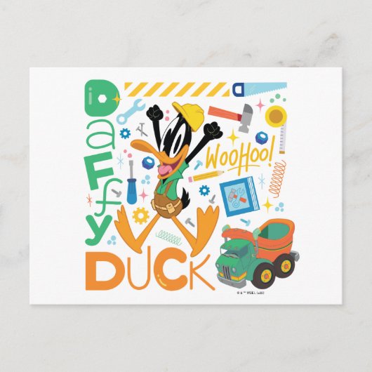 BUGS BUNNY BUILDERS™| DAFFY DUCK™ Worktools Briefkaart (Voorkant)
