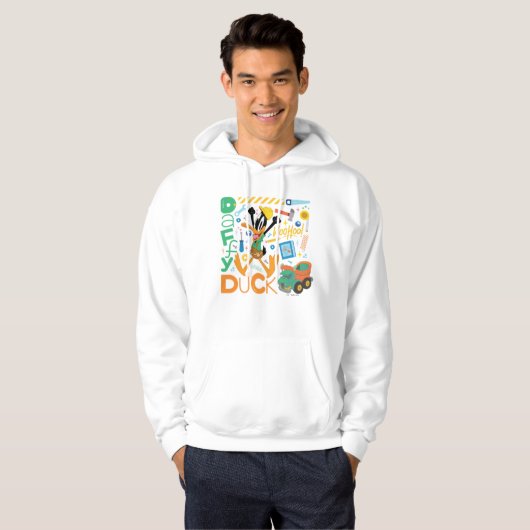 BUGS BUNNY BUILDERS™| DAFFY DUCK™ Worktools Hoodie (Voorkant volledig)