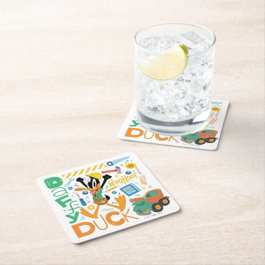 BUGS BUNNY BUILDERS™| DAFFY DUCK™ Worktools Kartonnen Onderzetters (Insitu)