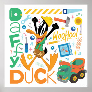 BUGS BUNNY BUILDERS™  DAFFY DUCK™ Worktools Poster