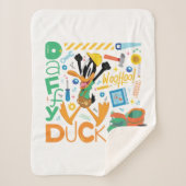 BUGS BUNNY BUILDERS™| DAFFY DUCK™ Worktools Sherpa Deken (Voorkant)