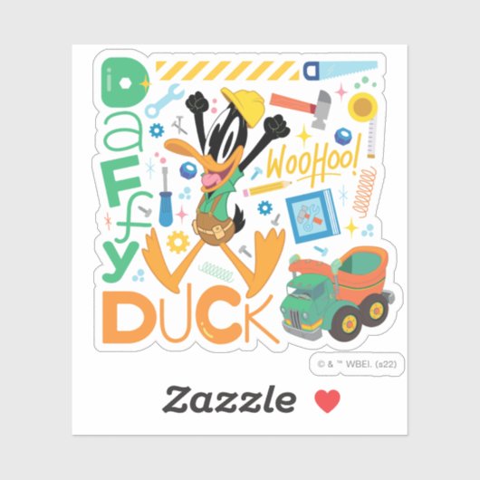 BUGS BUNNY BUILDERS™| DAFFY DUCK™ Worktools Sticker (Vel)