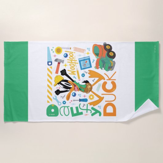 BUGS BUNNY BUILDERS™| DAFFY DUCK™ Worktools Strandlaken (Voorkant)