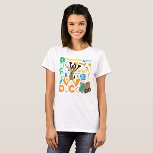 BUGS BUNNY BUILDERS™| DAFFY DUCK™ Worktools T-shirt (Voorkant volledig)