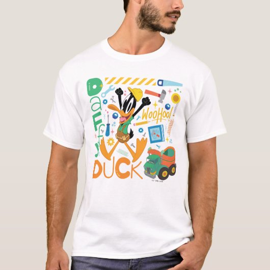 BUGS BUNNY BUILDERS™| DAFFY DUCK™ Worktools T-shirt (Voorkant)